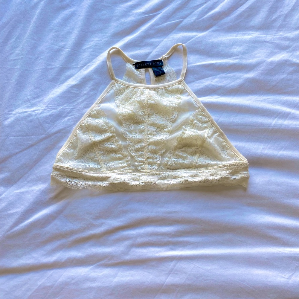 Beige Lace Bralette [NEVER WORN]